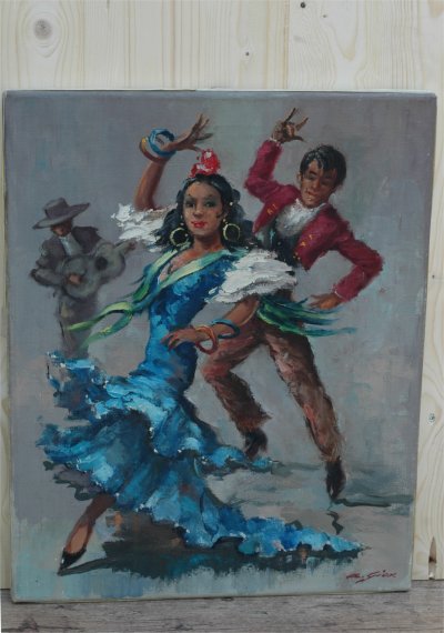 Schilderij Flamenco Dansers